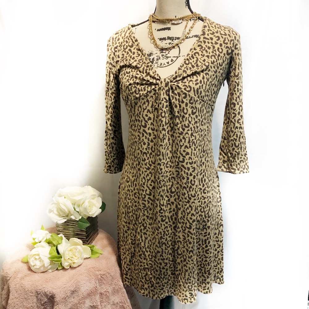 Ann Taylor Loft leopard dress